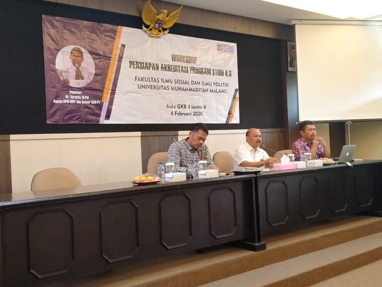 Sambut Tantangan Kampus Merdeka, FISIP Adakan Workshop Akreditasi