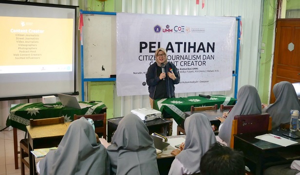 Komunikasi UMM Gali Potensi Content Creator Pelajar Muhammadiyah Denpasar